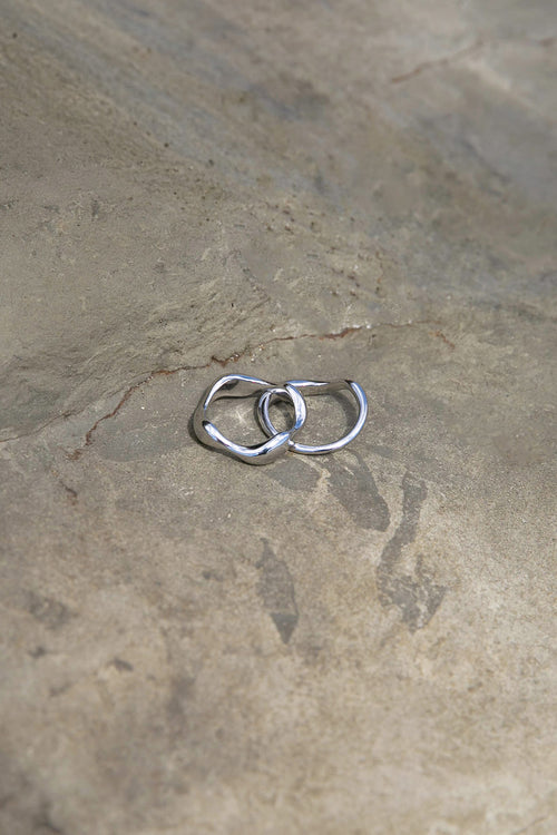 spate ring set / silver