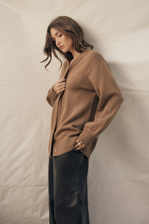 anchor cardi / toffee marle