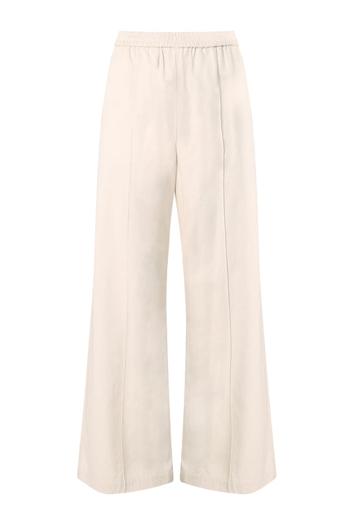 coached pintuck pant / cream
