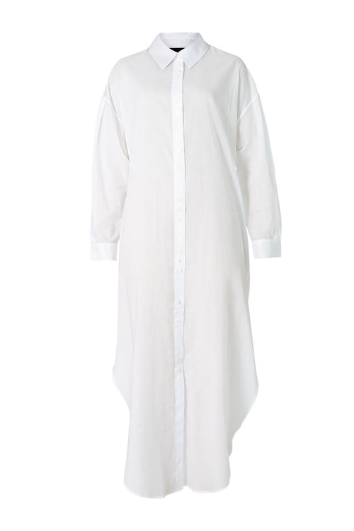 daylight shirt dress / white