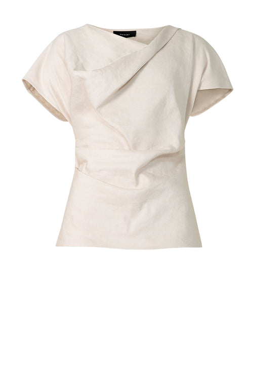 torrent short sleeve top / sand beige
