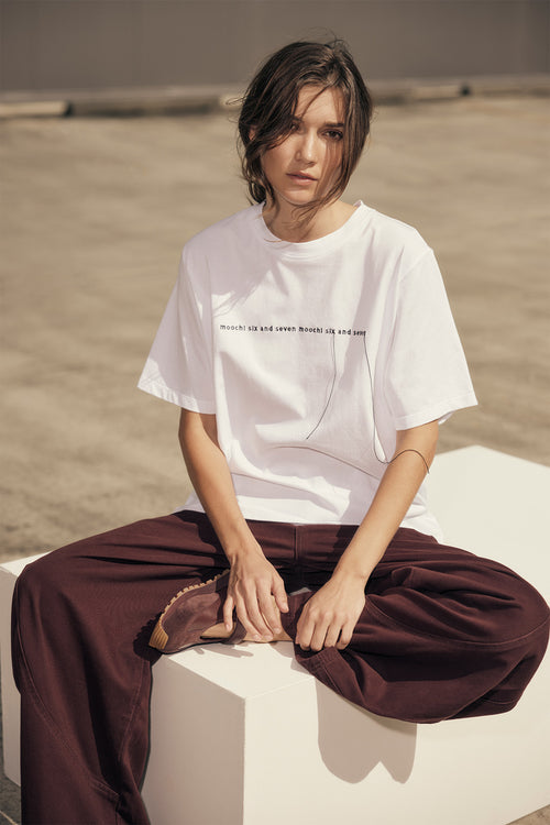 mode thread tee / white