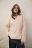scanner ribbed sweater / sand rose