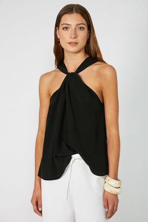 nemesis sleeveless top / black