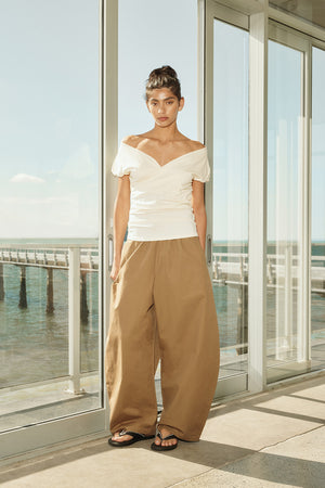 recede pant / toasted caramel