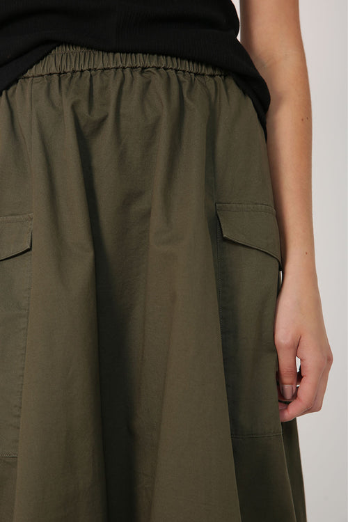 Khaki green skirt nz deals