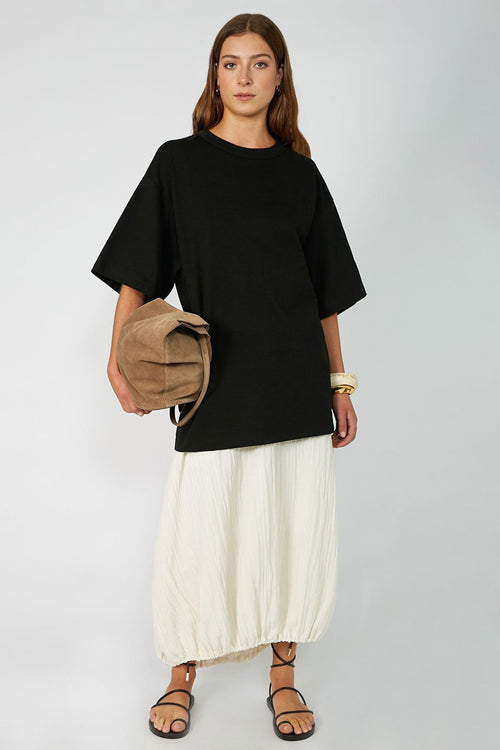beyond skirt / calico cream crinkle