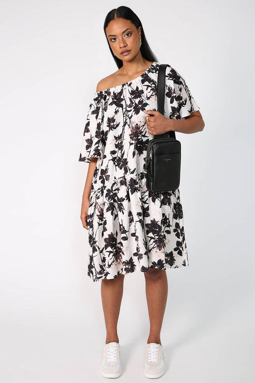 rueful dress / natural|chocolate floral