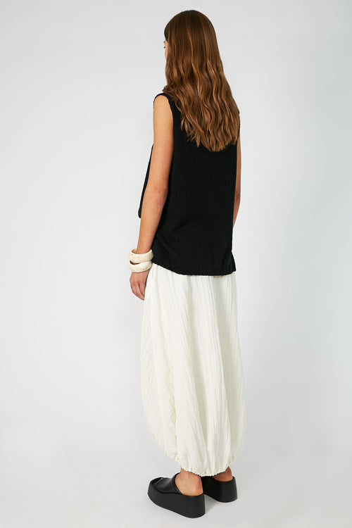 beyond skirt / calico cream crinkle