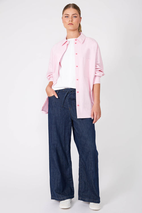 tabard shirt / flossed Pink