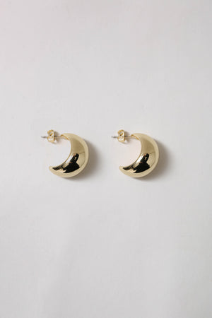 orb earring / gold