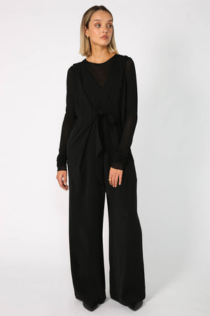 awarded jumpsuit / black