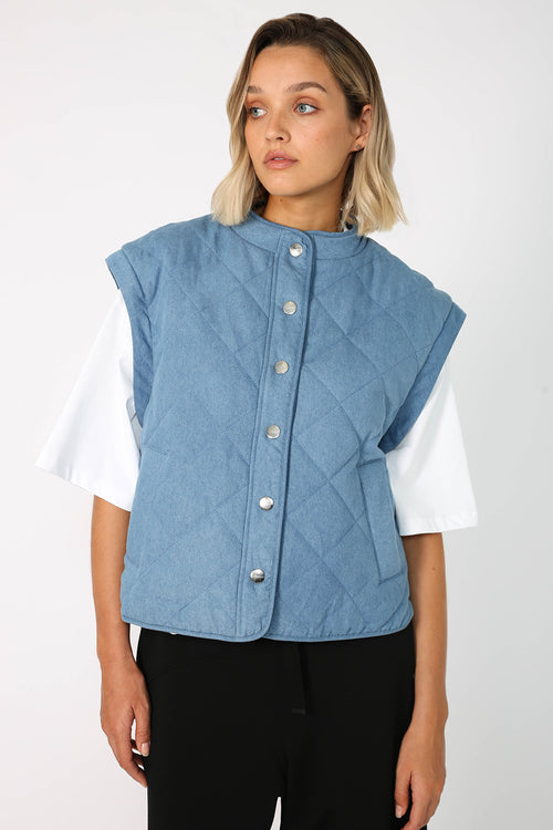 flicker jacket / chambray