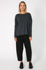 flurry top / gunmetal grey