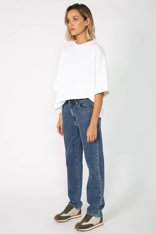 line jean / true blue denim wash