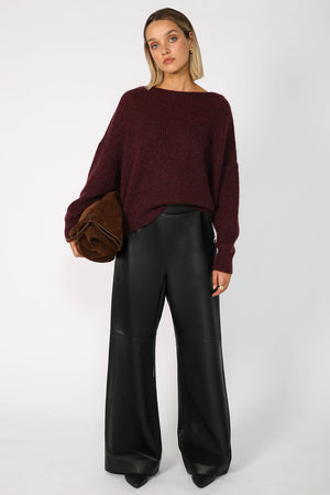 orbis sweater / blackberry marle