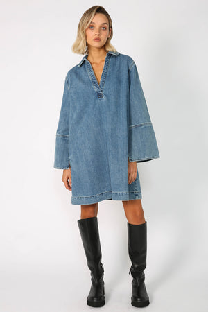 advance dress / true blue denim wash