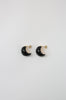 orbis dip earring / gold|black