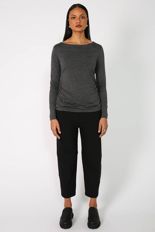 converge top / charcoal marle