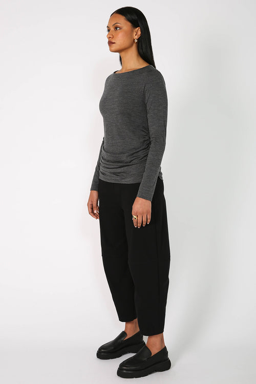 converge top / charcoal marle