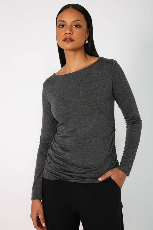 converge top / charcoal marle