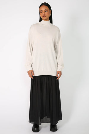 skivvy sweater / oyster marle