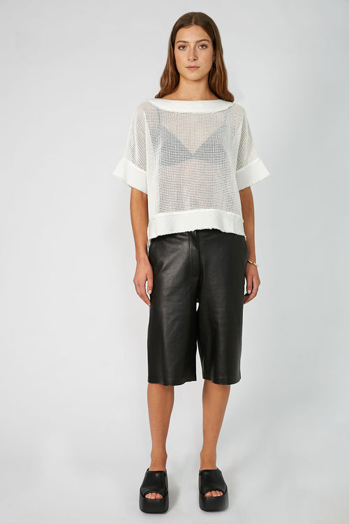 chord mesh top / white