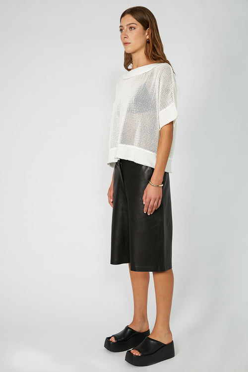 chord mesh top / white