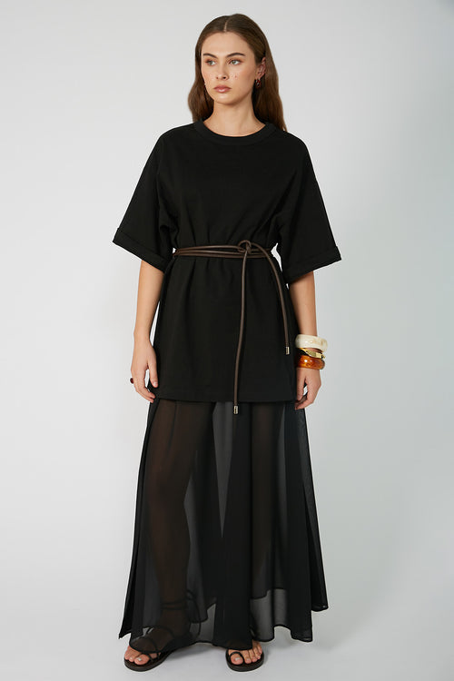 joined skirt / black