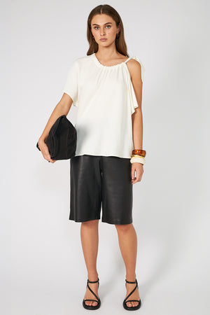 idyllic short sleeve top / ivory