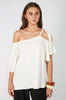 idyllic short sleeve top / ivory
