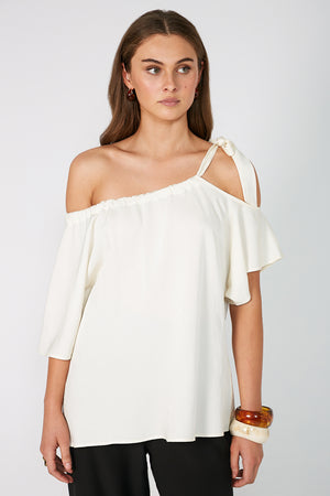 idyllic short sleeve top / ivory