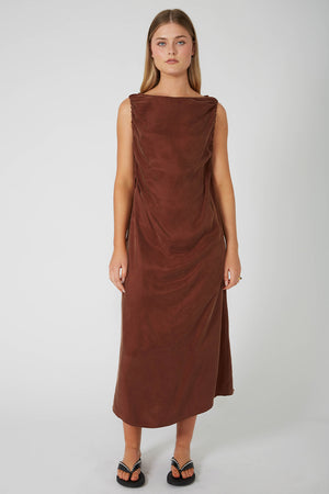 versify dress / copper chocolate