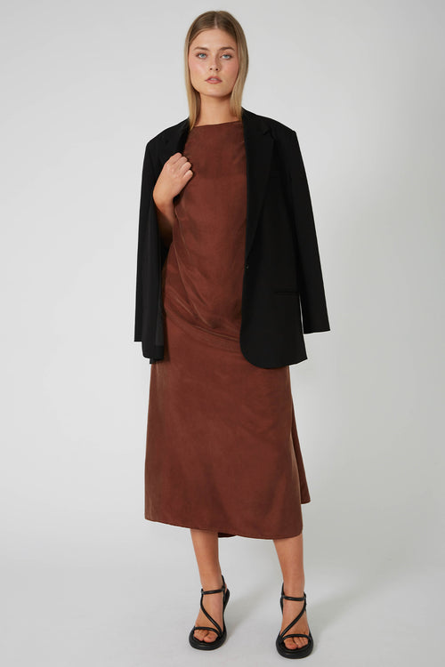 versify dress / copper chocolate
