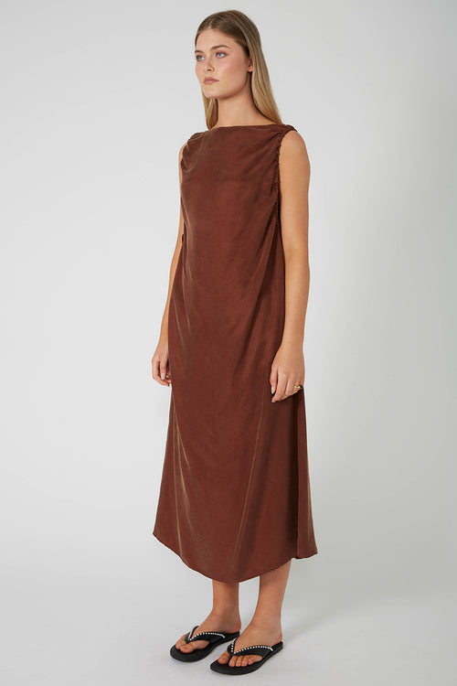 versify dress / copper chocolate