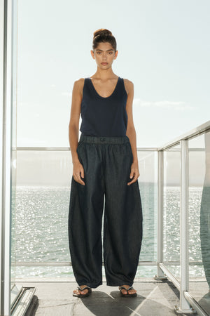 recede jean / dark indigo denim