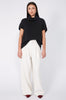 sphere polo sweater / black