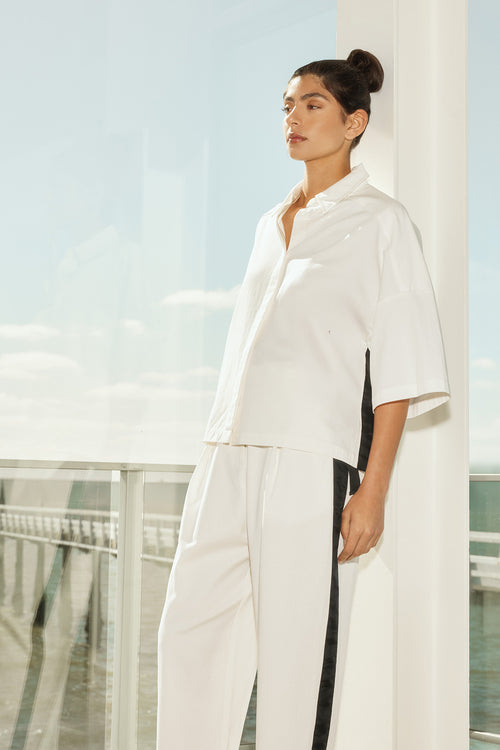 static shirt / white|black