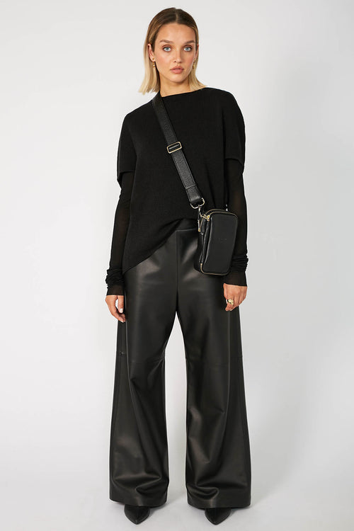 sphere sweater / black