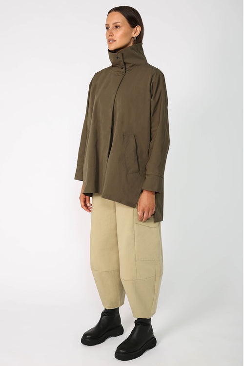 brace jacket / dark olive green
