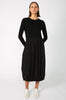 ash longsleeve dress / black
