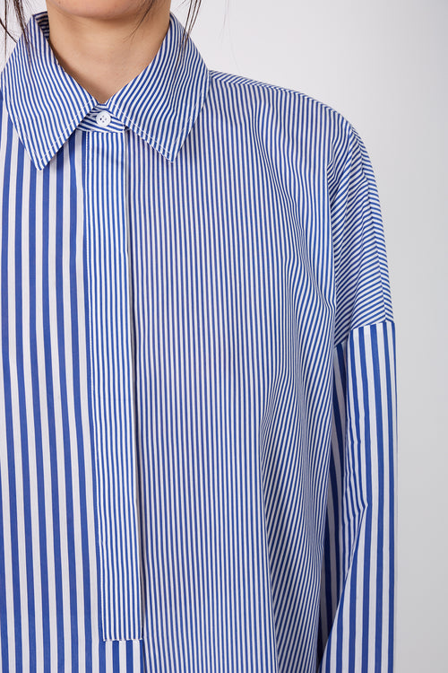 admit shirt / biro blue|white stripe