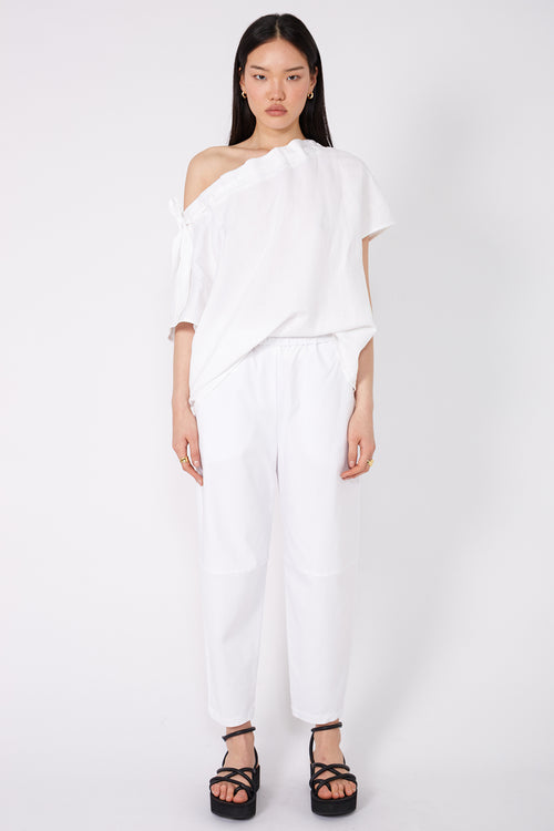 ahead pant / white