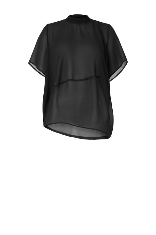 air short sleeve top / black