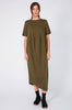 aire midi dress / olive green