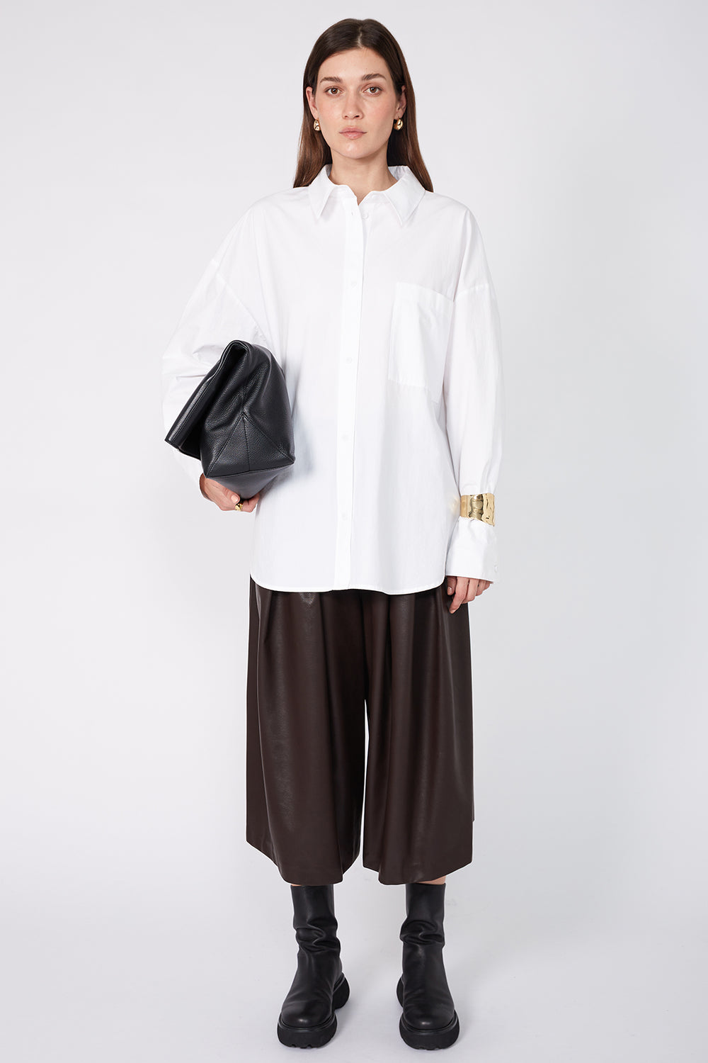 allotted pant / chocolate brown | m o o c h i