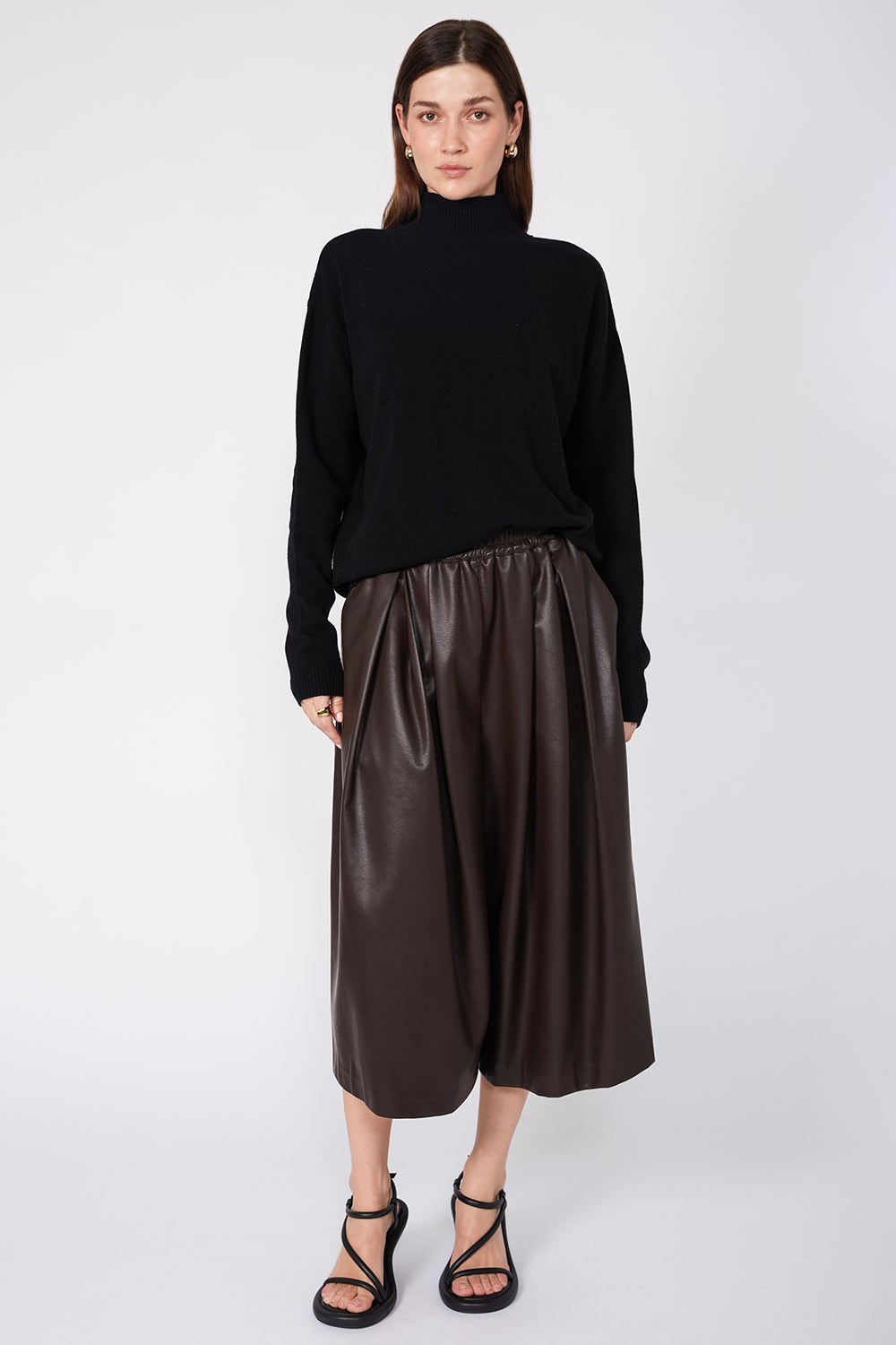 allotted pant / chocolate brown | m o o c h i