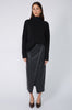 arrow wrap skirt / black