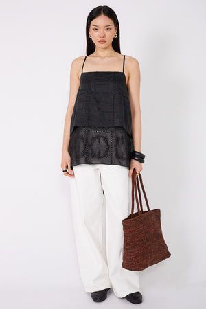 ascend cami top / black