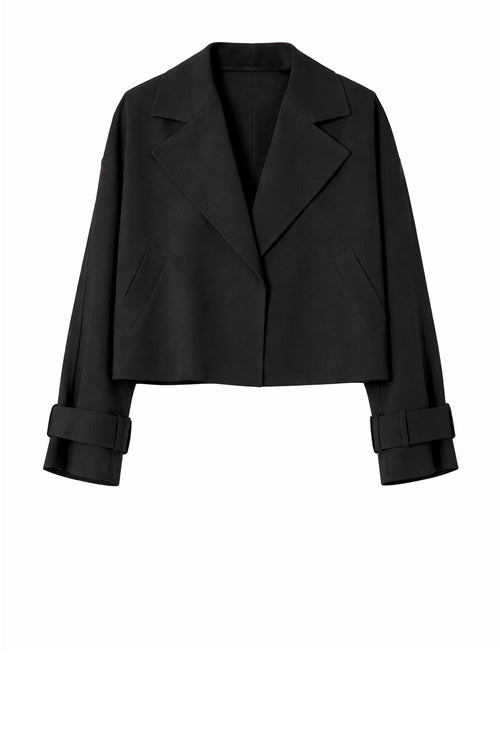 aslant jacket / black